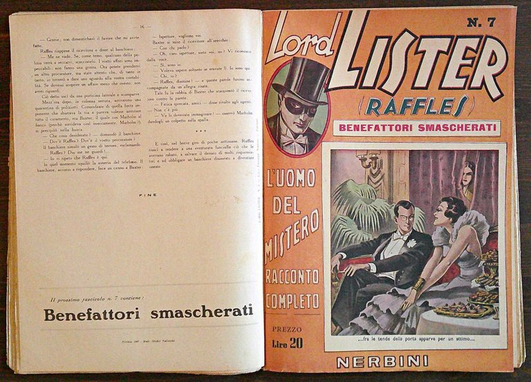 LORD LISTER (RAFFLES) - Vol. I, 1948 - Fascicoli N.1/15
