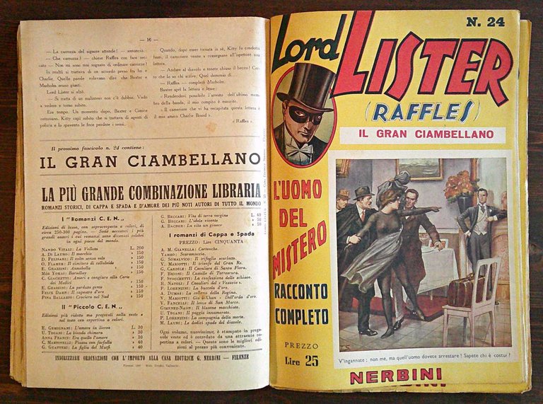 LORD LISTER (RAFFLES) - Vol. II N.17/30, 1948
