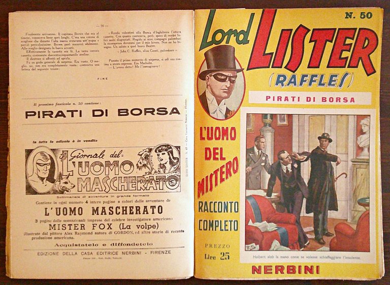 LORD LISTER (RAFFLES) - Vol. IV - N.46/60, 1948