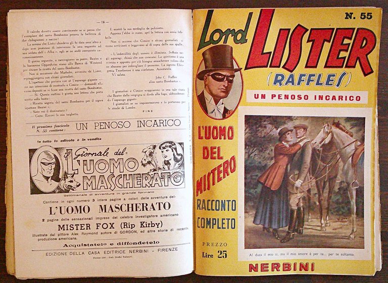 LORD LISTER (RAFFLES) - Vol. IV - N.46/60, 1948