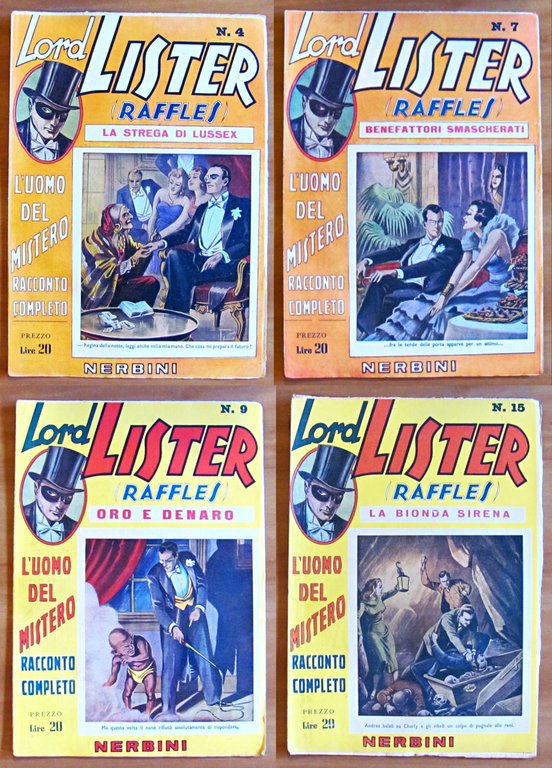 LORD LISTER (RAFFLES) L'uomo del mistero - Fascicoli 1/70 (-14) …