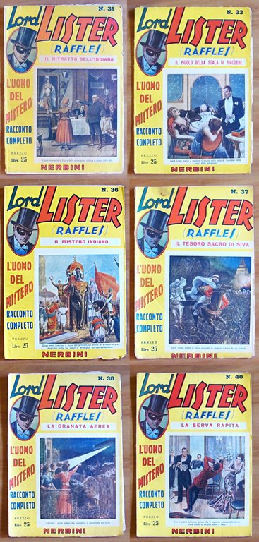 LORD LISTER (RAFFLES) L'uomo del mistero - Fascicoli 1/70 (-14) …