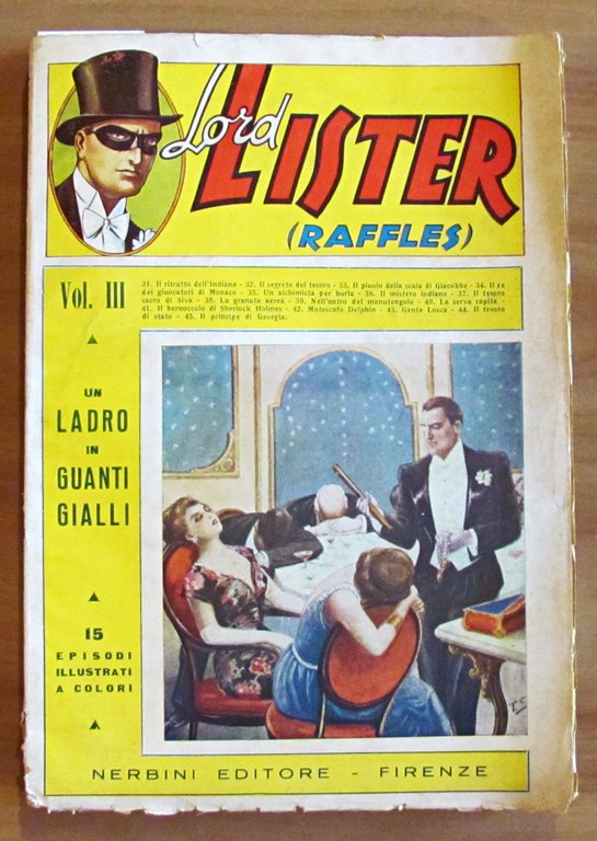 LORD LISTER (RAFFLES) Vol. III - Dal N.31 al N.45