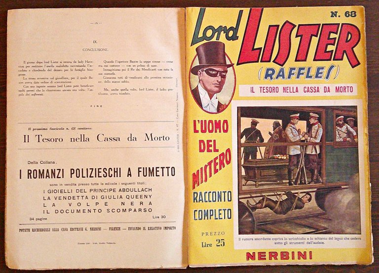 LORD LISTER (RAFFLES) Vol. V - N.61/70, 1948