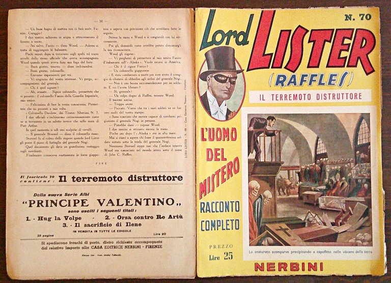 LORD LISTER (RAFFLES) Vol. V - N.61/70, 1948