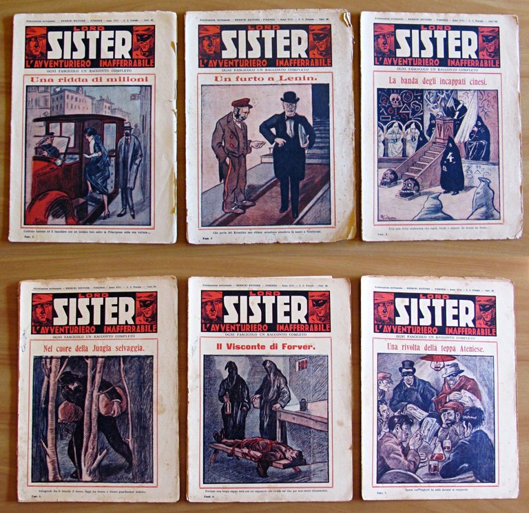 LORD SISTER L'AVVENTURIERO INAFFERRABILE Fasc. 2/34, 1930