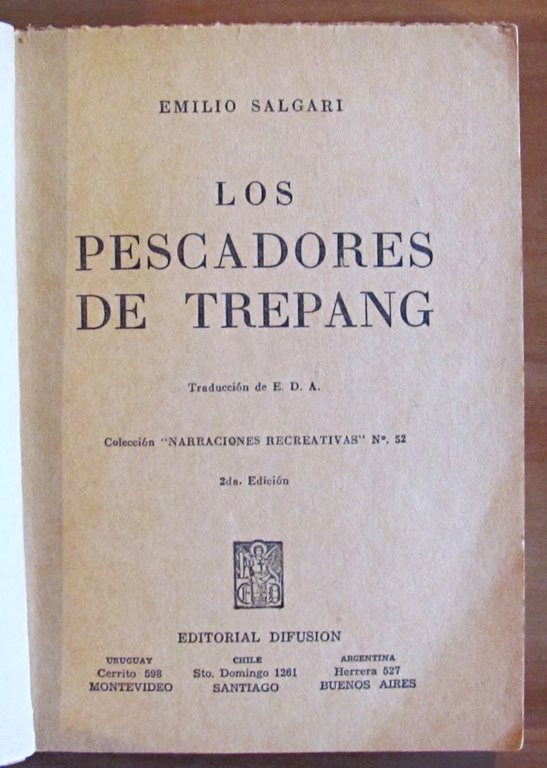 LOS PESCADORES DE TREPANG - Biblioteca del Nino, Narraciones Recreativas
