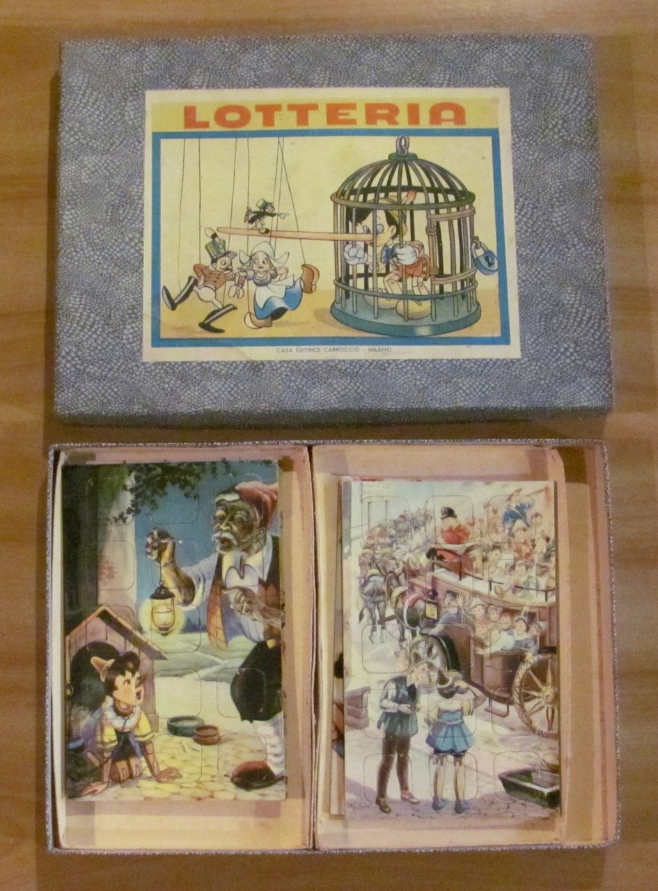 LOTTERIA di PINOCCHIO, anni '40 - ill. GALBIATI