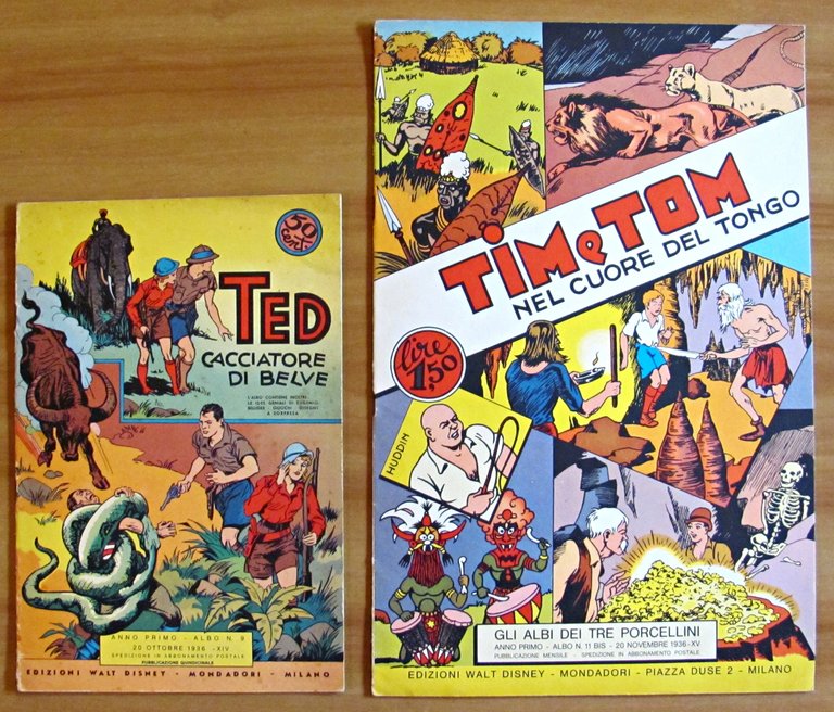 Lotto 10 fumetti - GLI ALBI DEI TRE PORCELLINI, Anastatica …