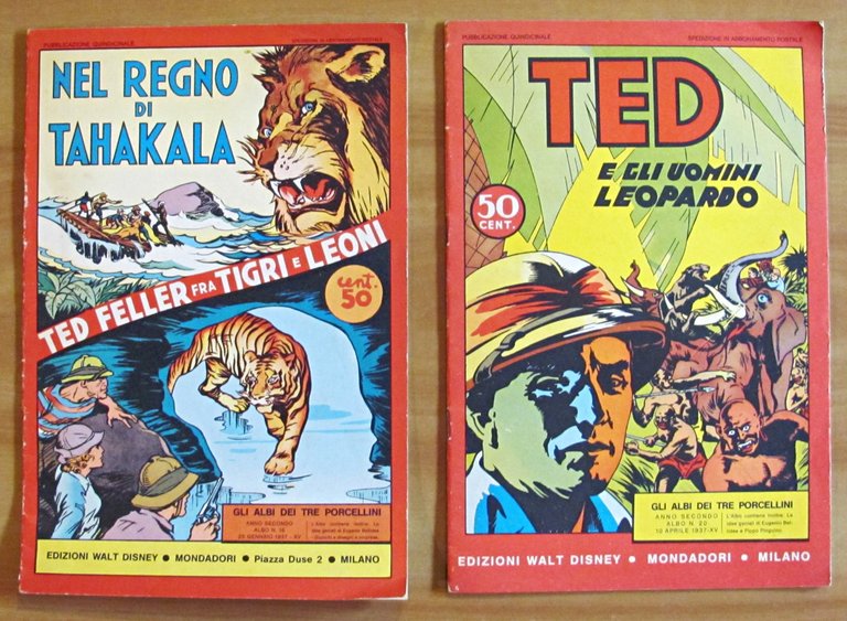 Lotto 10 fumetti - GLI ALBI DEI TRE PORCELLINI, Anastatica …