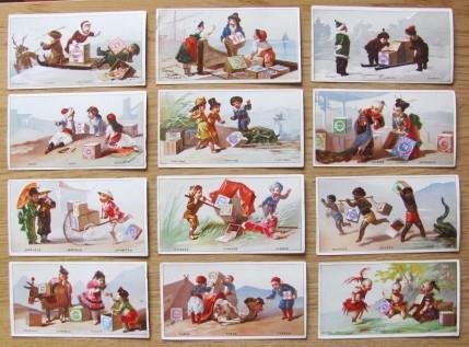 Lotto 12 Figurine Pubblicitarie Cromolitografiche Huntley &amp; Palmers. Fabricants De …