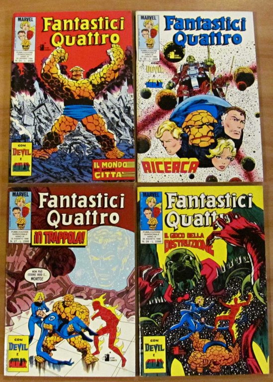 Lotto 15 Fumetti I FANTASTICI QUATTRO N.5/36, 1989