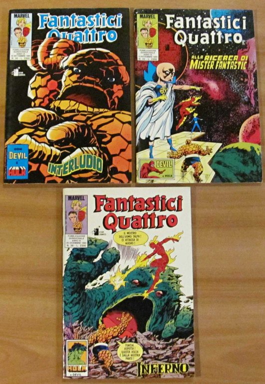 Lotto 15 Fumetti I FANTASTICI QUATTRO N.5/36, 1989