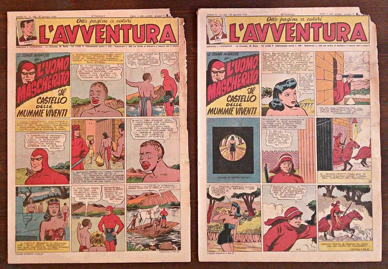 Lotto 16 Fascicoli L'AVVENTURA N.103/123, 1949