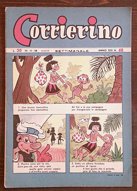 Lotto 24 Albi CORRIERINO settimanale, 1958 - con storia di …