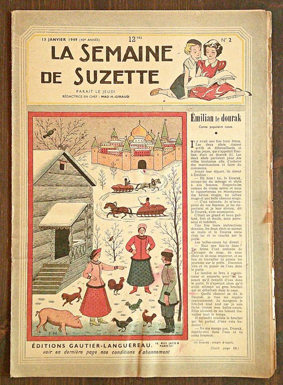 Lotto 24 Fascicoli 1/52 - LA SEMAINE DE SUZETTE, 1949