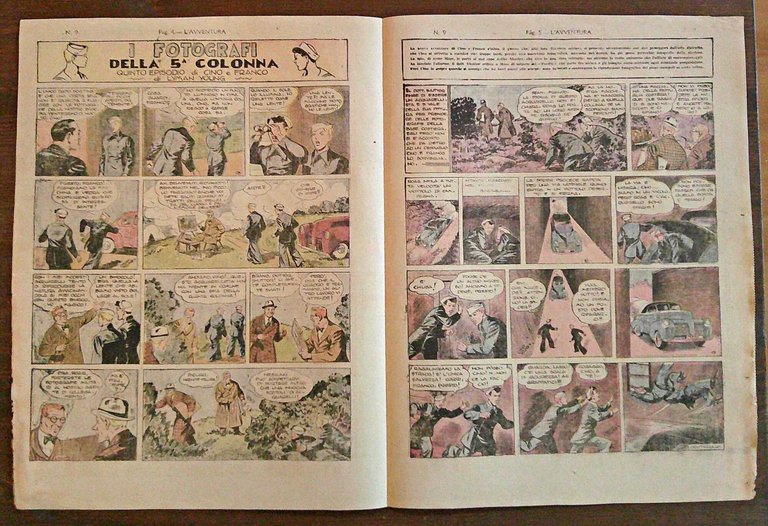 Lotto 8 Fascicoli L'AVVENTURA N.9/32, 1945