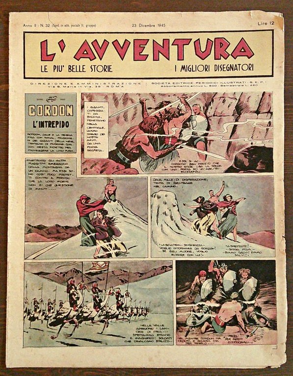 Lotto 8 Fascicoli L'AVVENTURA N.9/32, 1945