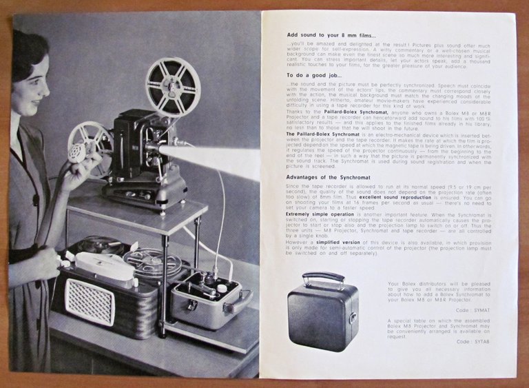 Lotto di 10 Brochure BOLEX PAILLARD - FOTOGRAFIA, CINEMATOGRAFIA