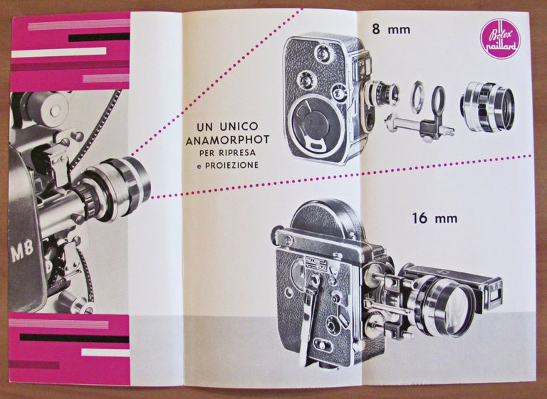 Lotto di 10 Brochure BOLEX PAILLARD - FOTOGRAFIA, CINEMATOGRAFIA