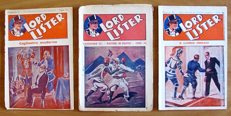 Lotto di 11 fascicoli LORD LISTER