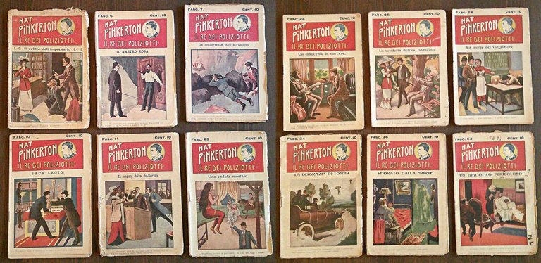 Lotto di 12 Fascicoli N.4/53 - NAT PINKERTON Re dei …