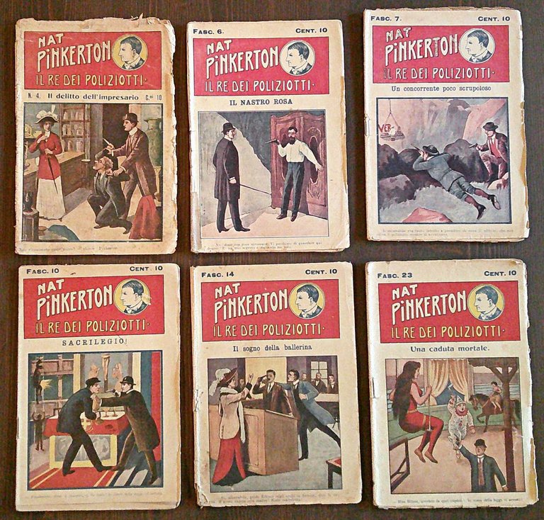 Lotto di 12 Fascicoli N.4/53 - NAT PINKERTON Re dei …