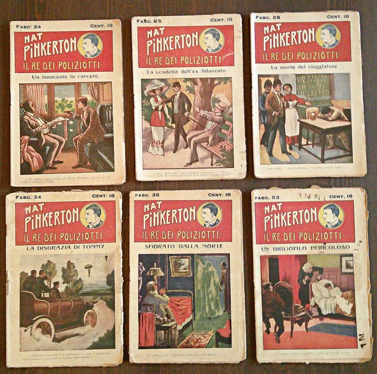 Lotto di 12 Fascicoli N.4/53 - NAT PINKERTON Re dei …