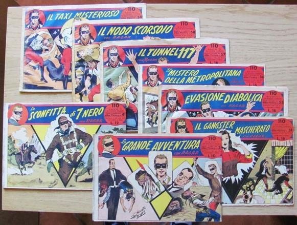 Lotto di 17 Albo Victory con Ragar Originali Del 1947