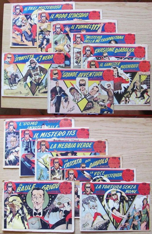 Lotto di 17 Albo Victory con Ragar Originali Del 1947