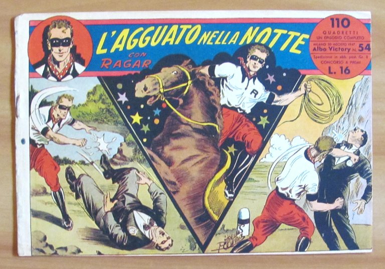 Lotto di 17 Albo Victory con Ragar Originali Del 1947