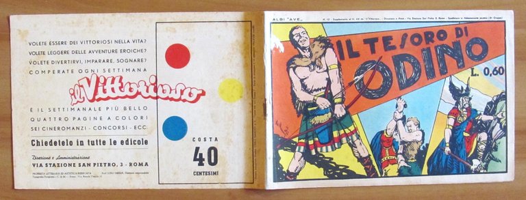 Lotto di 17 Albo Victory con Ragar Originali Del 1947