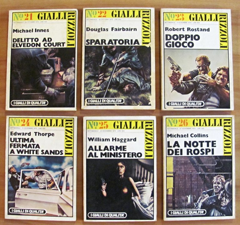 Lotto di 18 numeri I GIALLI DI QUALITA'