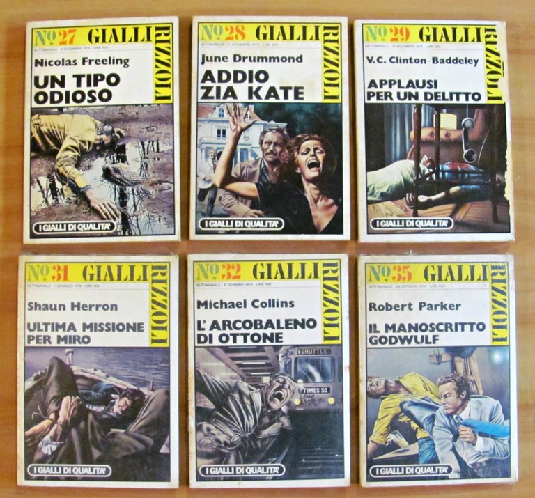 Lotto di 18 numeri I GIALLI DI QUALITA'