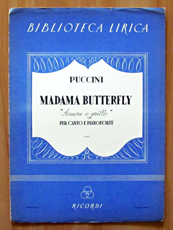 LOTTO DI 4 SPARTITI DI PUCCINI PER CANTO E PIANOFORTE …