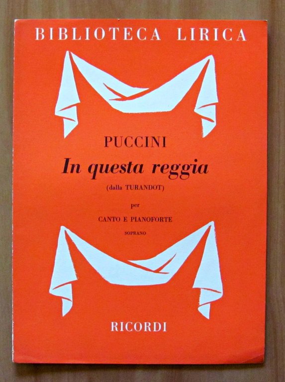 LOTTO DI 5 SPARTITI DI PUCCINI PER CANTO E PIANOFORTE …