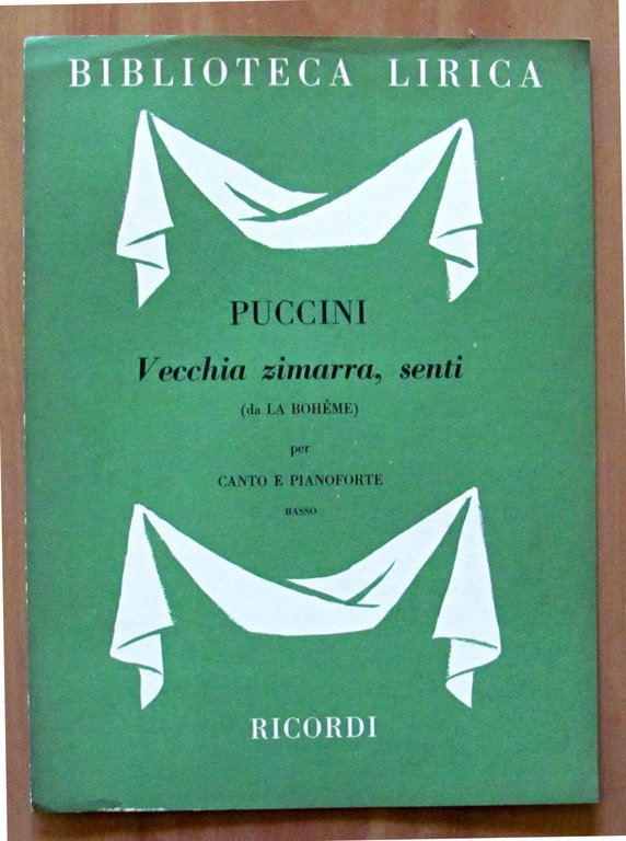 LOTTO DI 5 SPARTITI DI PUCCINI PER CANTO E PIANOFORTE …