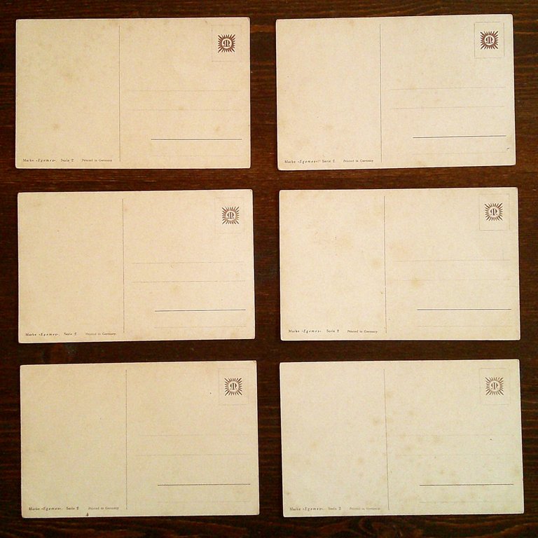 Lotto di 6 Cartoline LA CACCIA, 1910 ca. - Serie …