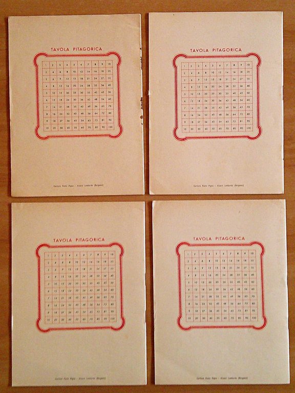 Lotto di 7 quaderni a righe e a quadretti PINOCCHIO, …