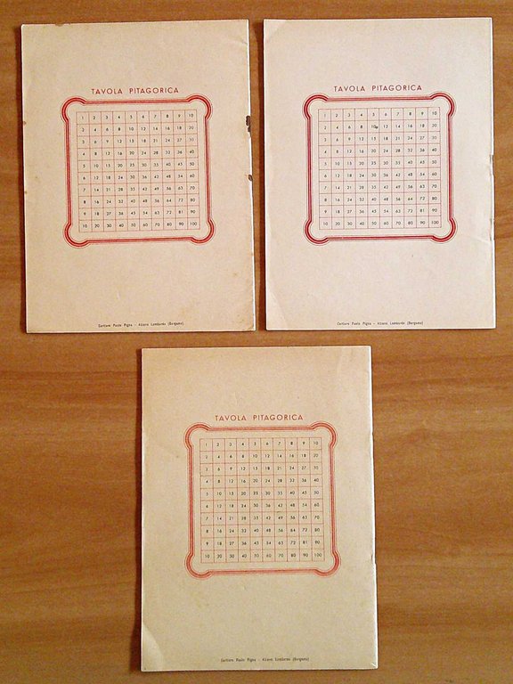 Lotto di 7 quaderni a righe e a quadretti PINOCCHIO, …