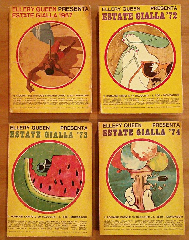 Lotto di 8 Numeri - ELLERY QUEEN PRESENTA ESTATE GIALLA …