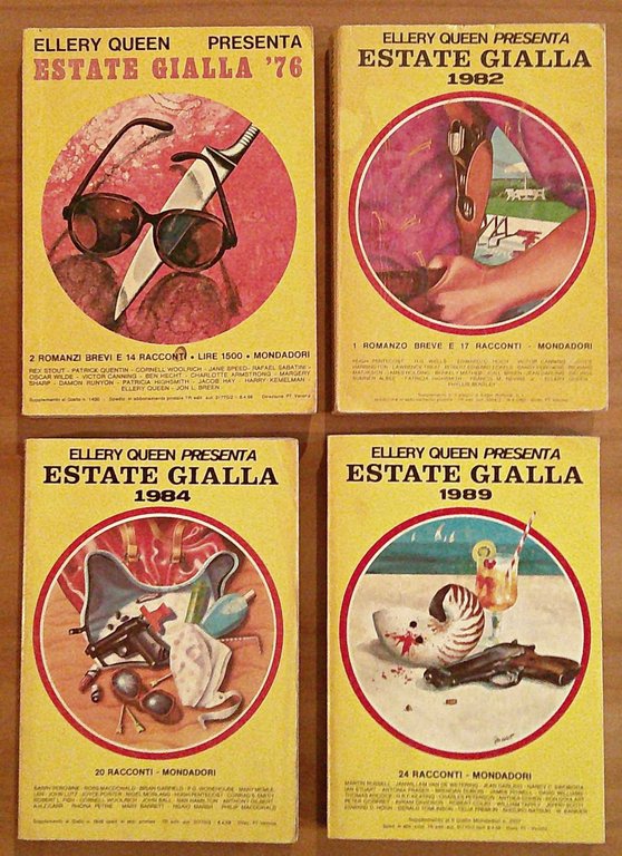 Lotto di 8 Numeri - ELLERY QUEEN PRESENTA ESTATE GIALLA …