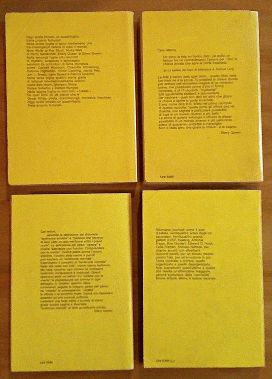 Lotto di 8 Numeri - ELLERY QUEEN PRESENTA ESTATE GIALLA …