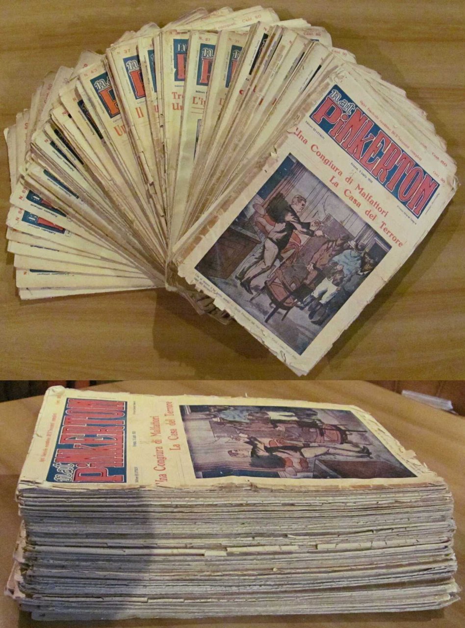 Lotto di 89 Fascicoli NAT PINKERTON N.1/92, 1923/28