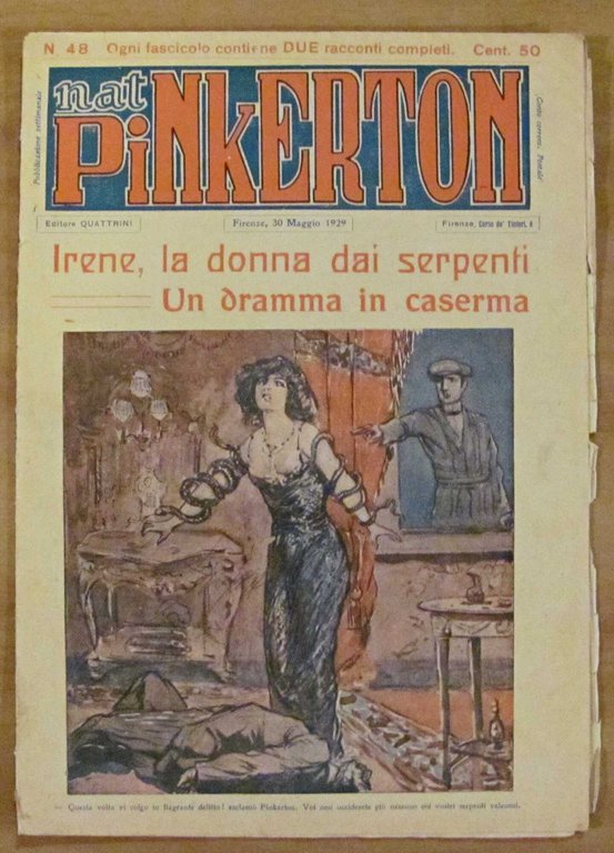 Lotto di 89 Fascicoli NAT PINKERTON N.1/92, 1923/28