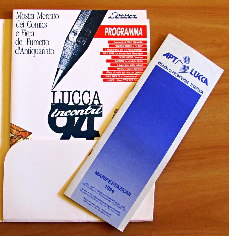 LUCCA '94 - PROGRAMMA CON CARTELLINA ORIGINALE E DEPLIANT