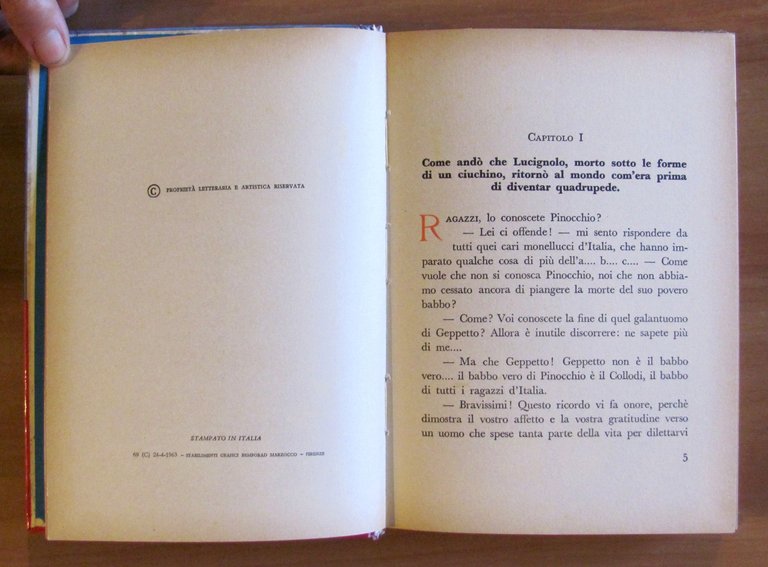 LUCIGNOLO L'amoco di Pinocchio, 1963 - ill. FAORZI | Immagine Gallery 3
