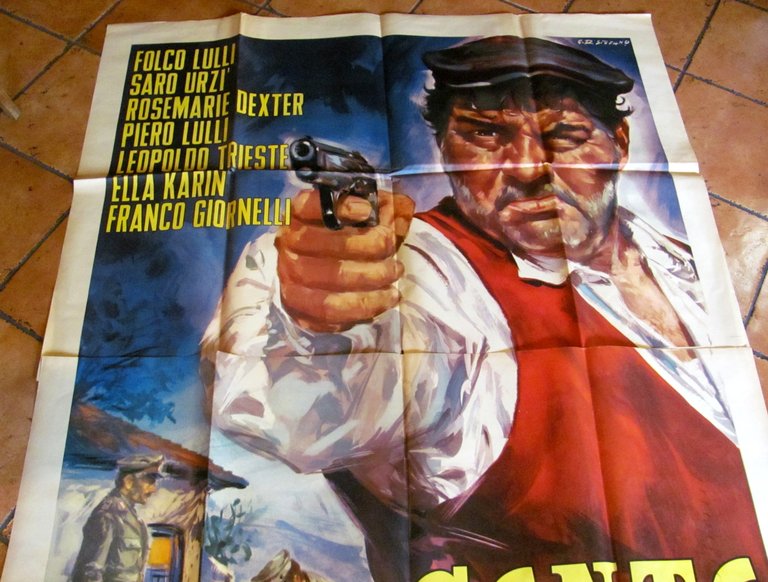 Manifesto Cinema 4F - GENTE D'ONORE - Folco Lulli, Saro …
