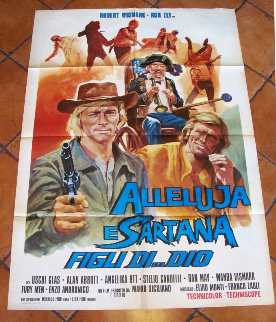 Manifesto Cinema ALLUJA E SARTANA FIGLI DI... DIO - 100x140, …