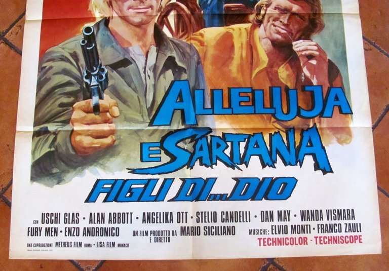 Manifesto Cinema ALLUJA E SARTANA FIGLI DI... DIO - 100x140, …